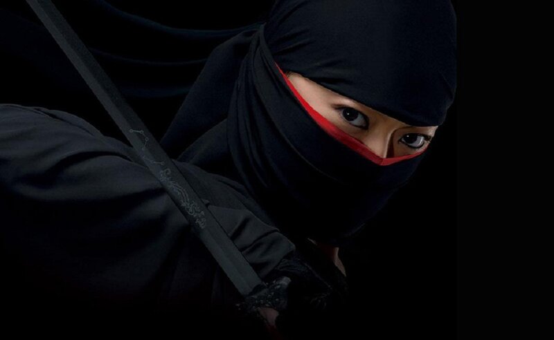 Person in Ninja Mask — Black