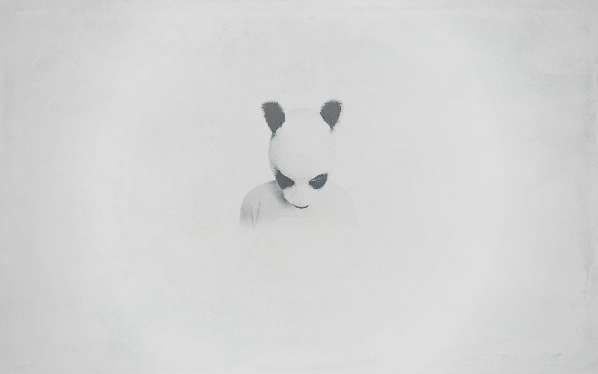 person in panda mask