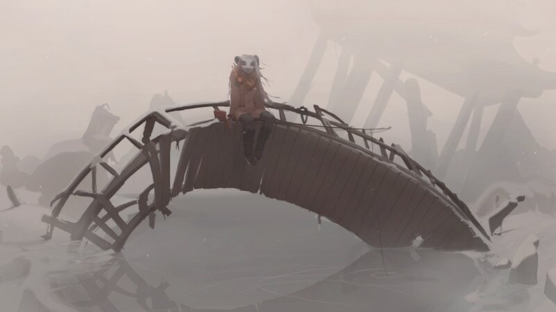 Person in Panda Mask — Gray