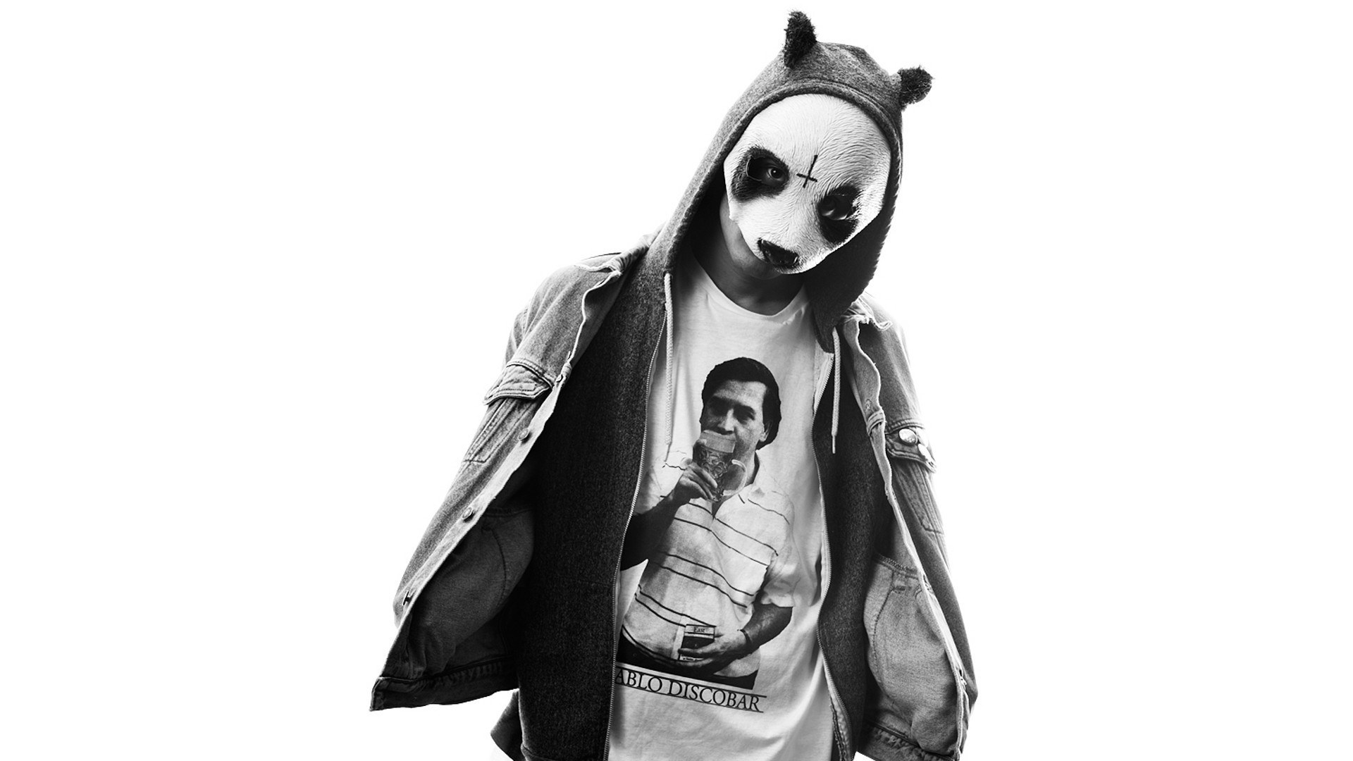 person in panda mask