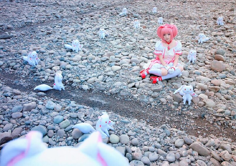 Person in Pink Costume — Serene