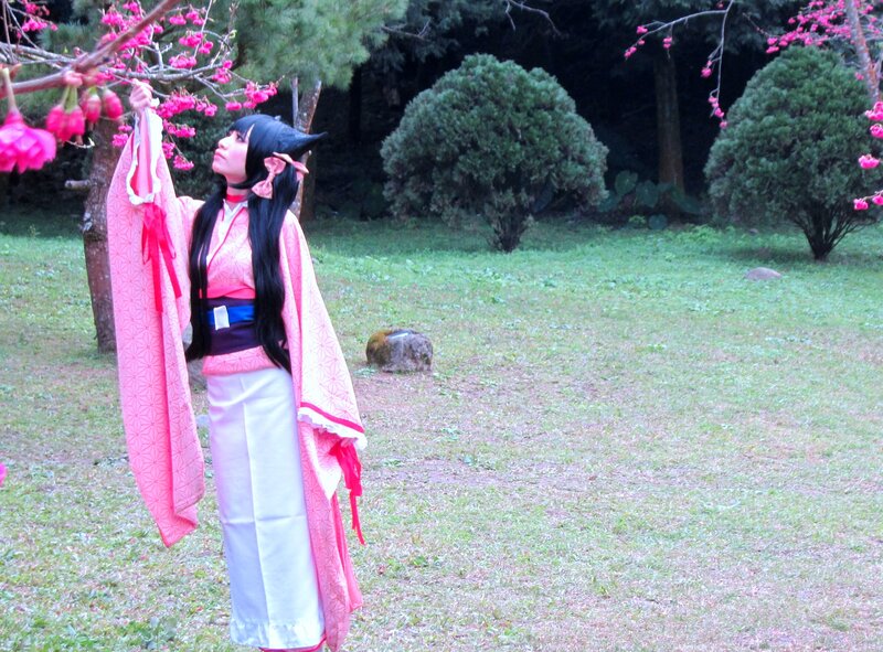Person in Pink Kimono