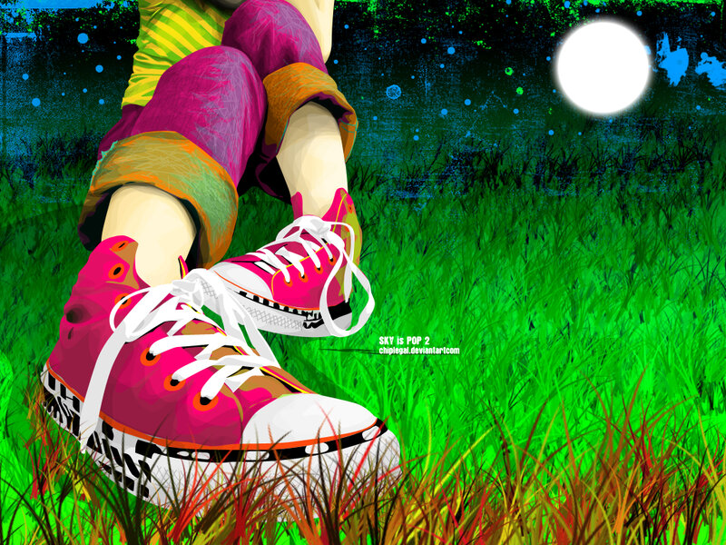 Person in Pink Sneakers