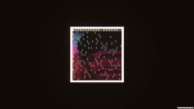 Person in Pixelated Frame