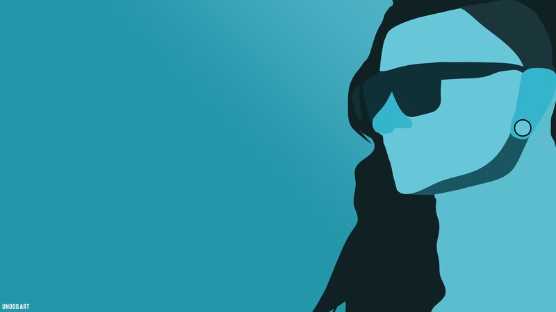 Person in Profile — Blue