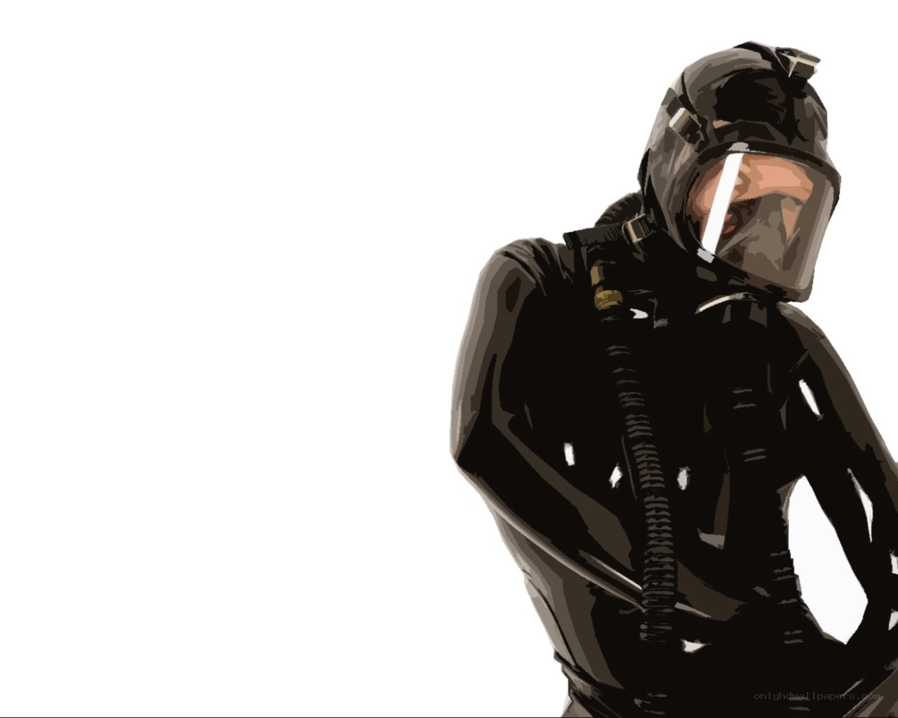 person in protective gear
