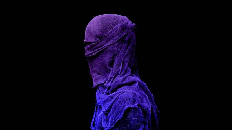 Person in Purple Cloth