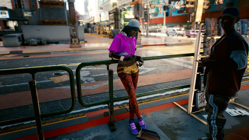 Person in Purple Jacket