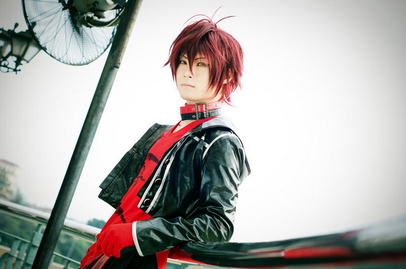 Person in Red and Black Costume — Dramatic
