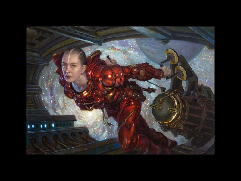 Person in Red Armor
