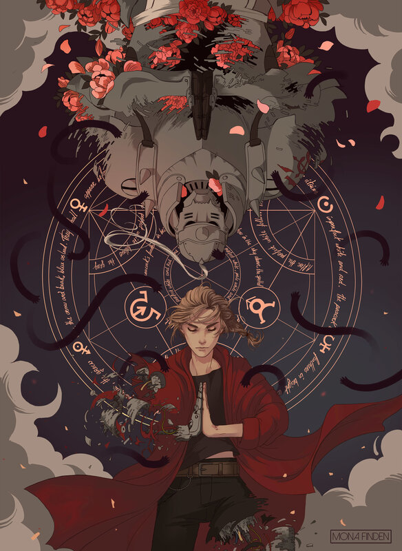 Person in Red Cloak — Dramatic, Night, Digital Art, Mechanical Creature