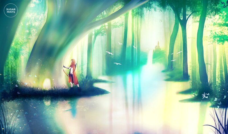 Person in Red Cloak — Green