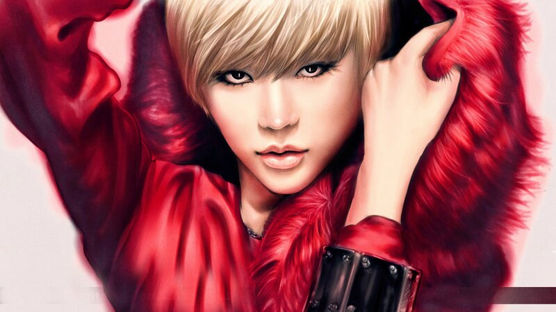 Person in Red Coat — Dramatic, Digital Art