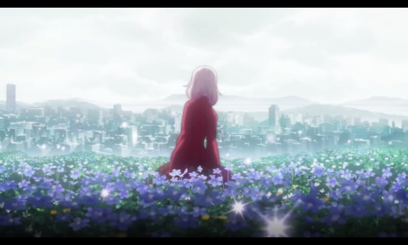 Person in Red Coat — Purple