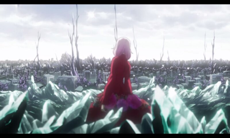 Person in Red Dress — Dramatic, Afternoon
