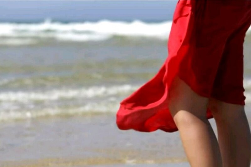 Person in Red Dress — Serene