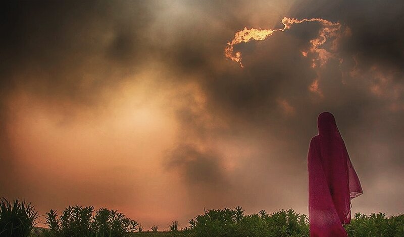 Person in Red Garment