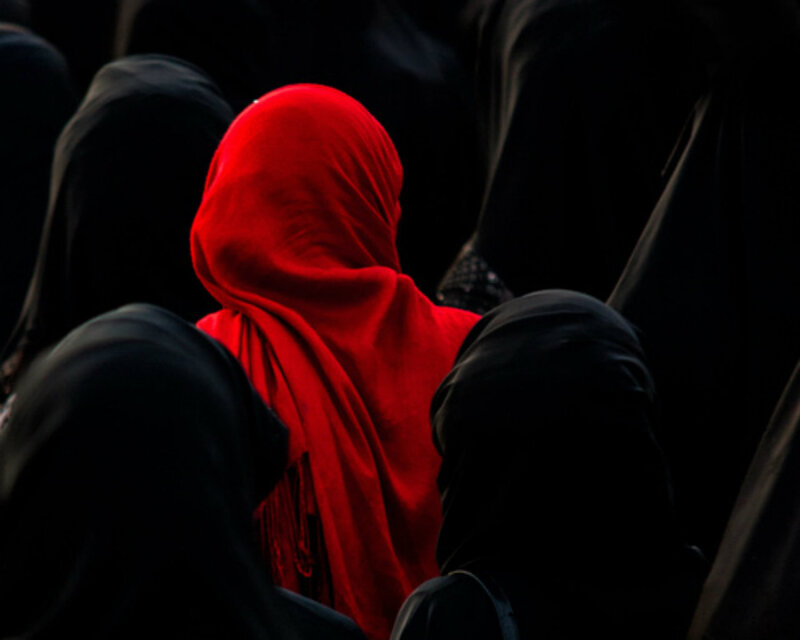 Person in Red Hijab