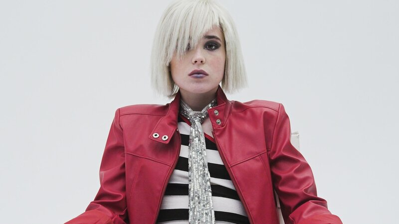 person in red jacket