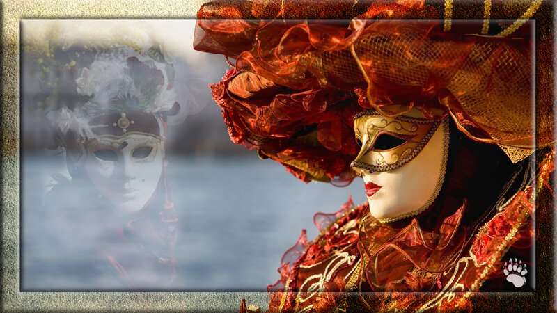 Person in Red Mask