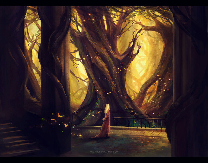 Person in Red Robe — Yellow