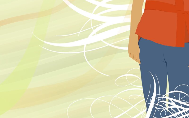 person in red shirt illustration
