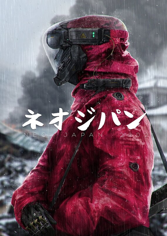 Person in Red Suit — Dramatic, Digital Art