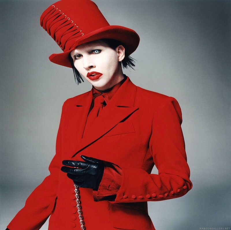 Person in Red Suit — Dramatic, Photograph