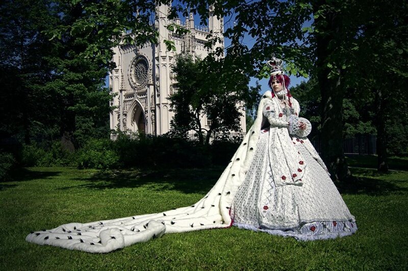 person in royal costume