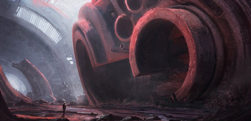 Person in Ruined Facility