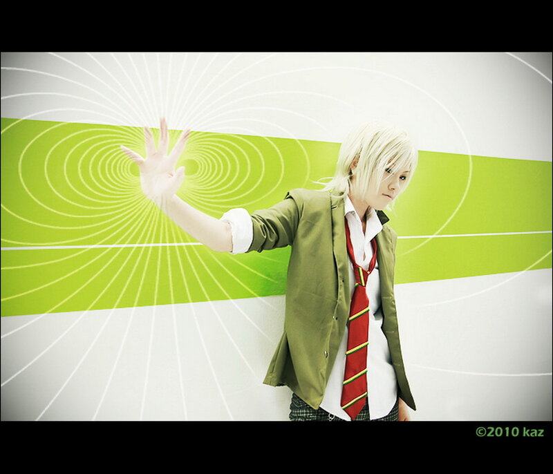 Person in School Uniform — Green, Dramatic