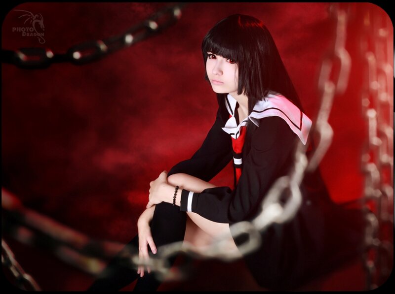 Person in School Uniform — Red