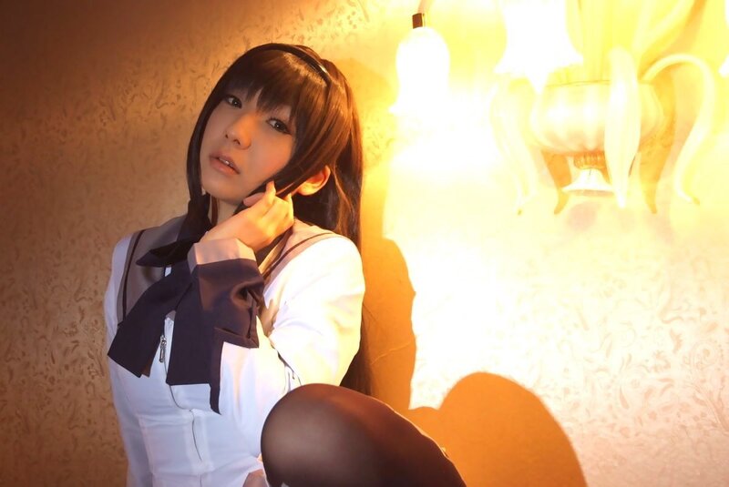 Person in School Uniform — Yellow, Dramatic, Photograph