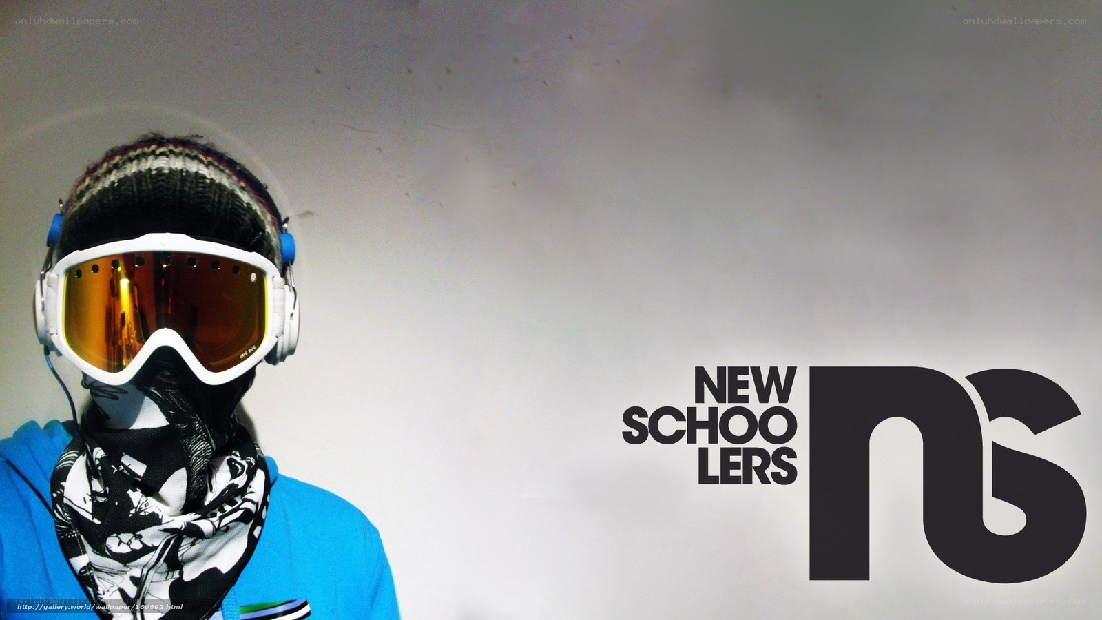 person in ski gear with logo