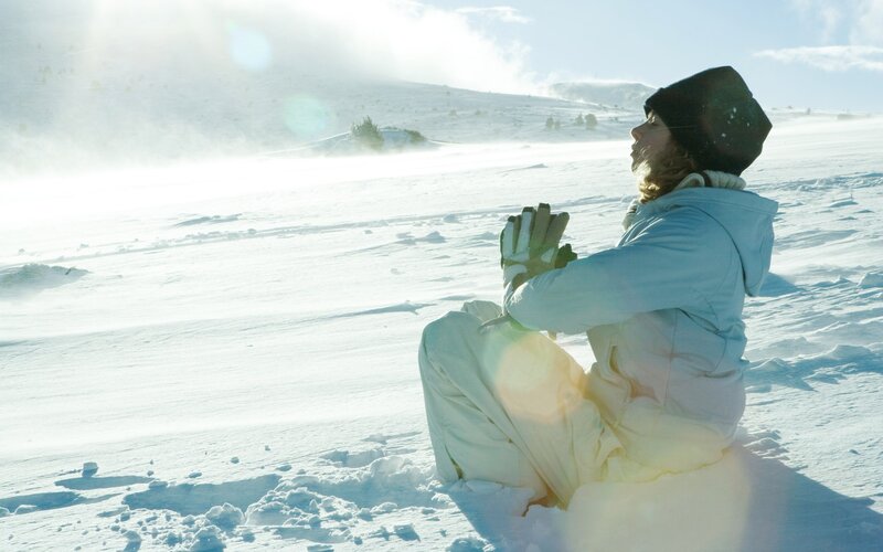Person in Snow — White, Serene, Winter