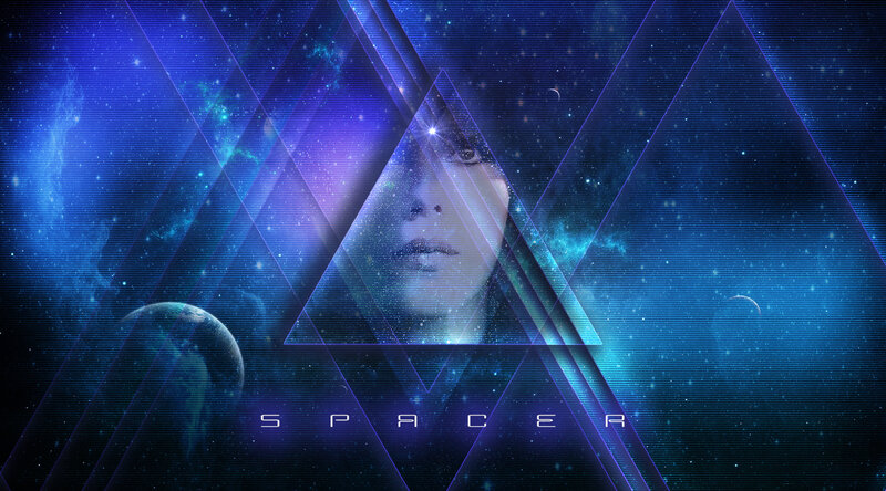 Person in Space Background
