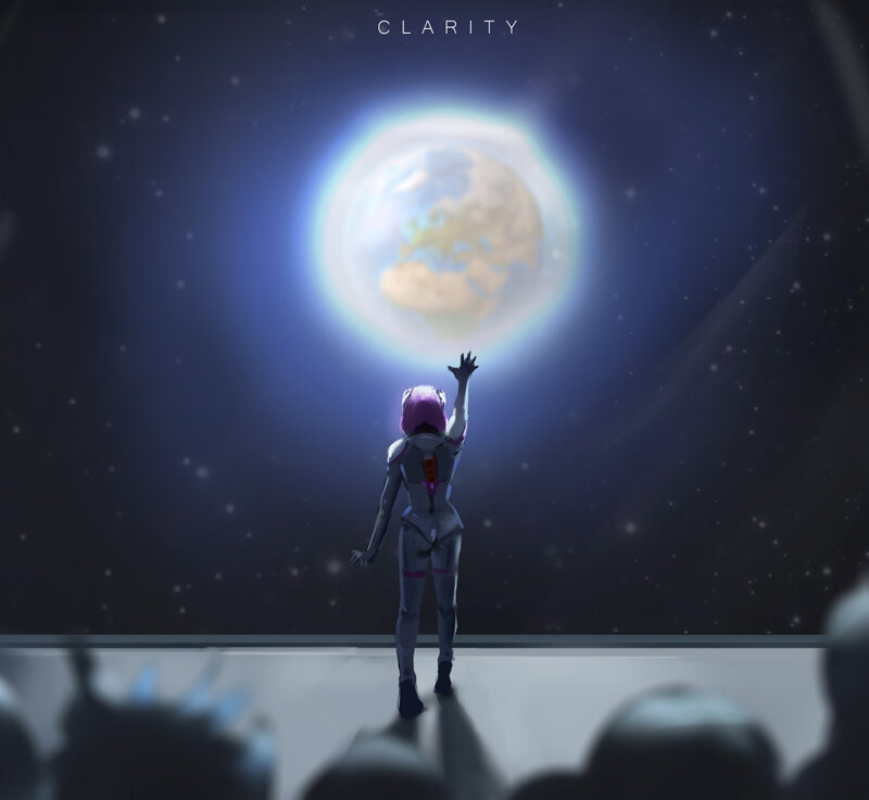 Person in Spacesuit — Blue