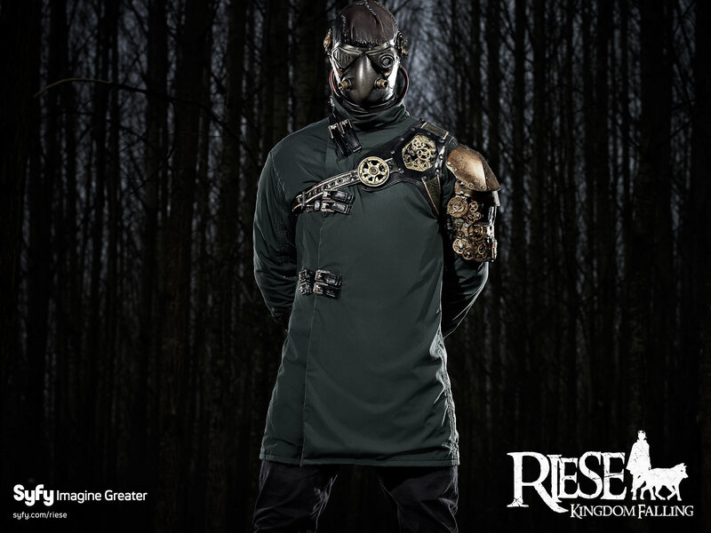 Person in Steampunk Armor