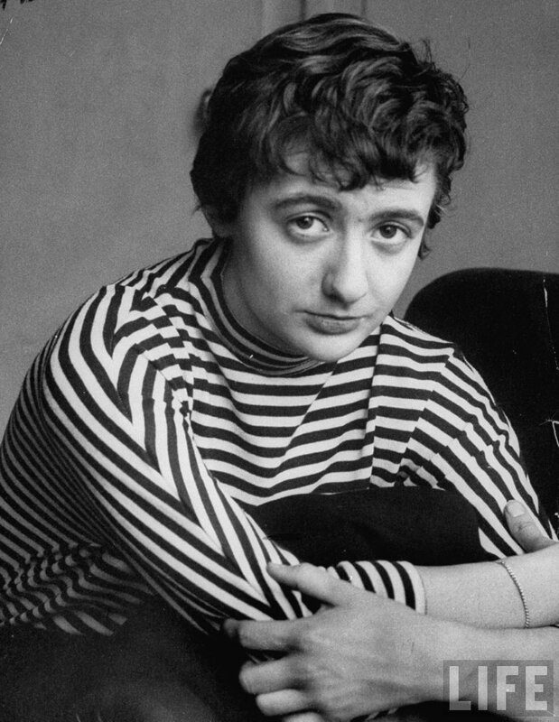 Person in Striped Shirt — Black