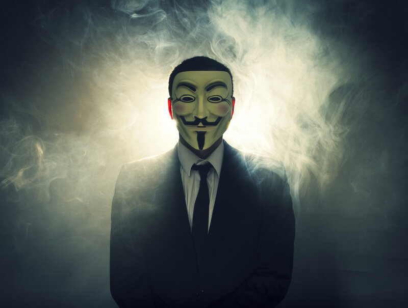 Person in Suit and Mask — Black, Dramatic, Photograph, Smoke, White