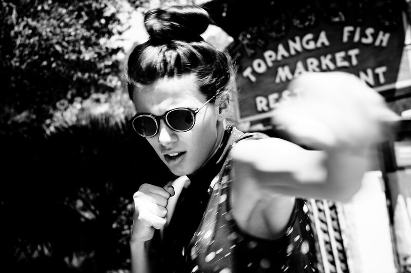 person in sunglasses posing