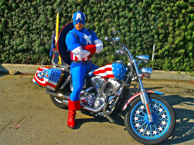 Person in Superhero Costume — Blue, Proud