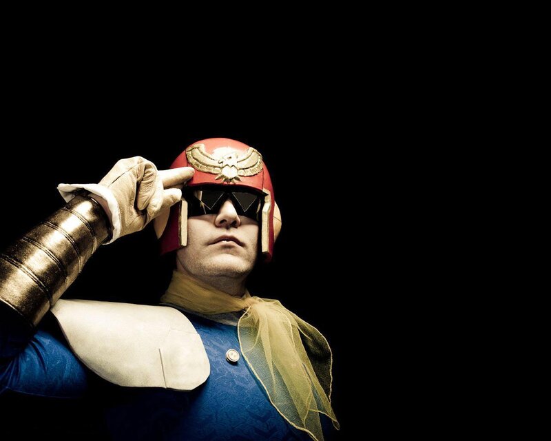 person in superhero costume