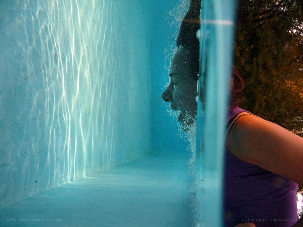 person in swimming pool