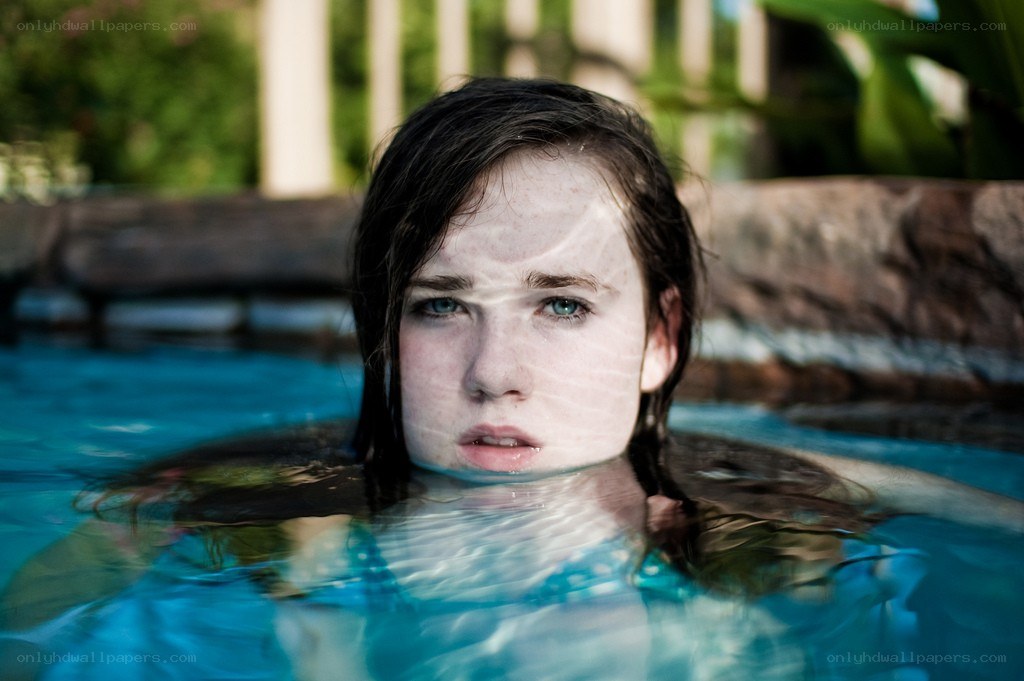 person in swimming pool