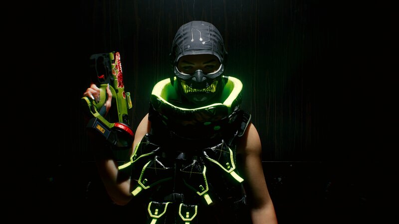 Person in Tactical Gear — Black