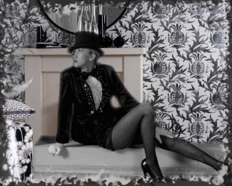 Person in Top Hat Sitting