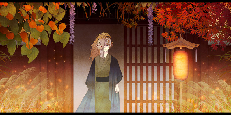 Person in Traditional Clothing — Orange