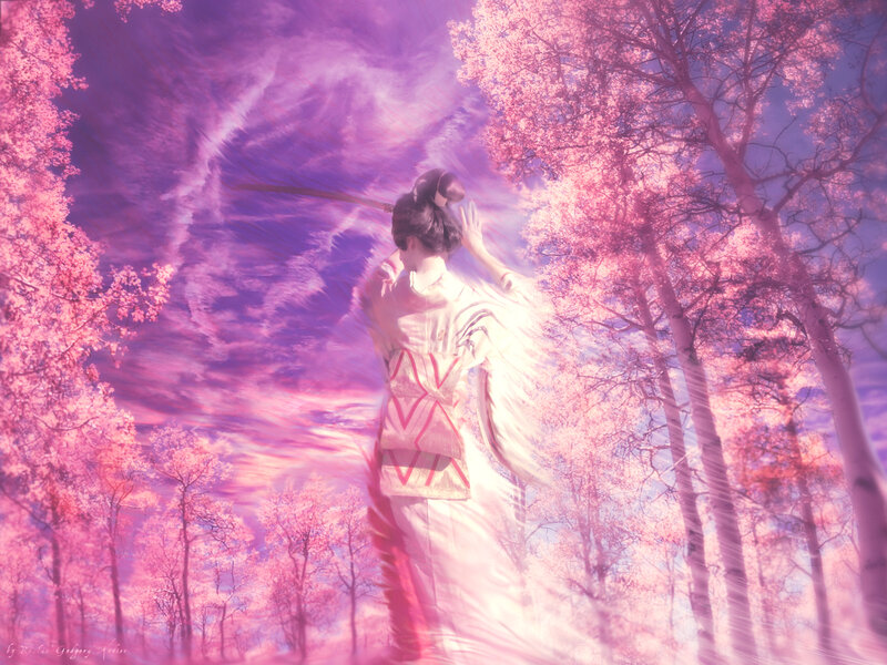 Person in Traditional Clothing — Pink