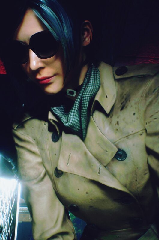 Person in Trench Coat — Beige